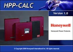 The new HPP-CALC is a free voltage evaluation software program from Honeywell Power Products that gives fire alarm system designers the ability to determine the voltage parameters of a fire alarm&Acirc;&rsquo;s circuit using an interactive tool rather than paper and