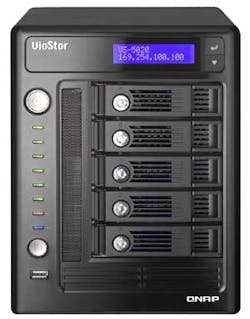 Designed to meet the high security demand of the business market, QNAP's VioStor-5020 NVR combines a number of industry-leading features, such as 20-channel real-time recording, five hot swappable SATA drives, dual Giga LAN, and advanced RAID configuratio Designed to meet the high security demand of the business market, QNAP's VioStor-5020 NVR combines a number of industry-leading features, such as 20-channel real-time recording, five hot swappable SATA drives, dual Giga LAN, and advanced RAID configuratio