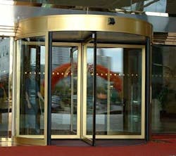 Besam offers revolving door systems with one-way access control (RD4A-1) in 3- or 4-wing models and two-way access control model (RD4A-2) in a 4-wing model. The doors can be ordered in several different configurations to be tailored to your needs. Besam offers revolving door systems with one-way access control (RD4A-1) in 3- or 4-wing models and two-way access control model (RD4A-2) in a 4-wing model. The doors can be ordered in several different configurations to be tailored to your needs.