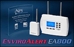 The new EnviroAlert EA800 wireless environmental monitor from Winland Electronics allows monitoring of up to eight distinct sensors (four wireless and four hardwired) for critical environmental conditions including temperature, humidity, water and dry con The new EnviroAlert EA800 wireless environmental monitor from Winland Electronics allows monitoring of up to eight distinct sensors (four wireless and four hardwired) for critical environmental conditions including temperature, humidity, water and dry con