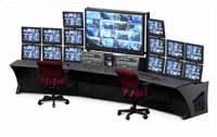 The new Sight-Line series of control room consoles from Winsted features the innovative Versa-Trak monitor array mounting system, which allows users to easily modify sight lines and monitor viewing angles based on personal needs.
