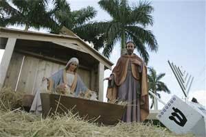 When Baby Jesus disappeared from the creche in front of the community center_village officials did not follow a star to locate Jesus. A GPS device had been mounted inside the ceramic figure that led them to a nearby apartment and the arrest of a 18-year-o