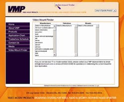 New search functions on Video Mount Products' website helps installers find the right mounting product for security hardware such as cameras. New search functions on Video Mount Products' website helps installers find the right mounting product for security hardware such as cameras.