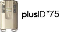 Customers now can order pre-loaded HID credentials on their plusID units, including the plusID 60, the plusID 75 (pictured) and the plusID 90.