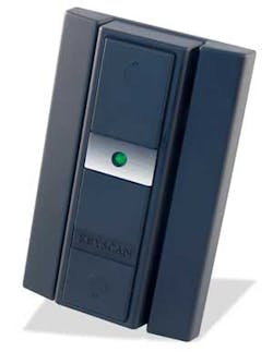 The new K-Smart Mifare contactless smartcard reader from Keyscan offers several new innovative design features and is ideal for both indoor and outdoor applications. The new K-Smart Mifare contactless smartcard reader from Keyscan offers several new innovative design features and is ideal for both indoor and outdoor applications.