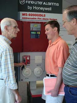 Dealers gain hands-on training at a free Fire-Lite fire systems training academy. Dealers gain hands-on training at a free Fire-Lite fire systems training academy.