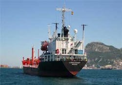 This photo provided by the Bernhard Schulte Shipmanagement shows the tanker ship 'MV Longchamps' at an unspecified location. Somali pirates hijacked the German gas tanker and its 13-man crew Thursday in the Gulf of Aden, the third ship captured off the Ho This photo provided by the Bernhard Schulte Shipmanagement shows the tanker ship 'MV Longchamps' at an unspecified location. Somali pirates hijacked the German gas tanker and its 13-man crew Thursday in the Gulf of Aden, the third ship captured off the Ho