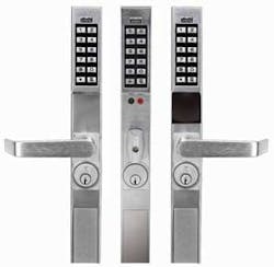 Alarm Lock's new narrow stile exit devices. Alarm Lock's new narrow stile exit devices.