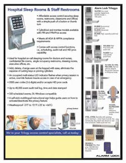 Alarm Lock recently announced the availability of free marketing materials to help distributors gain new end-user business. Alarm Lock recently announced the availability of free marketing materials to help distributors gain new end-user business.