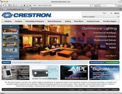 Crestron's redesigned Website. Crestron's redesigned Website.
