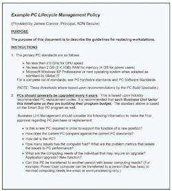 Contributing editor Ray Bernard discusses system lifecycle planning; included with links in this article are downloadable PDFs of a technology development timeline and a PC lifecycle management policy. Contributing editor Ray Bernard discusses system lifecycle planning; included with links in this article are downloadable PDFs of a technology development timeline and a PC lifecycle management policy.