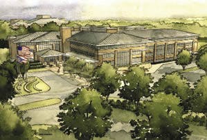 An artist&apos;s rendition of the Cardinal Health campus.