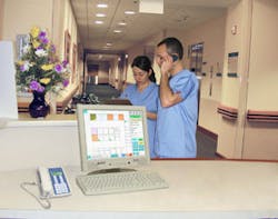 Networked solutions integrated to wireless phones and pagers are critical to communications in hospitals.