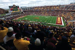 The security and safety of the fans at TCF Bank Stadium is managed and monitored by innovative technology and design strategies. The security and safety of the fans at TCF Bank Stadium is managed and monitored by innovative technology and design strategies.