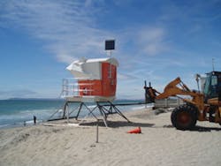 The wireless Lifeguard Tower Station at Imperial Beach in San Diego went live in June. The wireless Lifeguard Tower Station at Imperial Beach in San Diego went live in June.