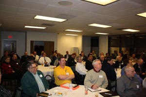 Attendees discussed the issue of fire protection districts establishing their own alarm monitoring businesses at the Illinois Electronic Security Association&apos;s (IESA) quarterly meeting.
