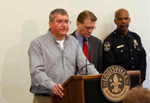 John Gant, General Manager for Carbide Industries, says the company takes responsibility for not getting the RCALL activated in the first 30 minutes of the explosion, in Louisville, Ky., Tuesday, March 22, 2011.