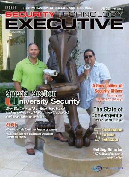 Steve Weatherly and Jose Ruano have helped lead the University of Miami&rsquo;s move to advanced, centralized video surveillance