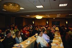 Attendees gathered in Chicago last month for Notifier’s educational seminar, where a number of panelists discussed fire standards and codes and technological developments in mass notification, fire & life safety. Attendees gathered in Chicago last month for Notifier’s educational seminar, where a number of panelists discussed fire standards and codes and technological developments in mass notification, fire & life safety.