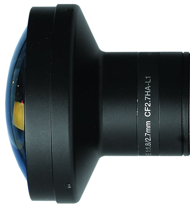 A typical wide-angle lens.