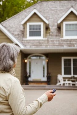 With two-way, when the user presses a button on the keyfob to arm the system, the panel communications back to the keyfob, acknowledging the message via the graphical display. With two-way, when the user presses a button on the keyfob to arm the system, the panel communications back to the keyfob, acknowledging the message via the graphical display.