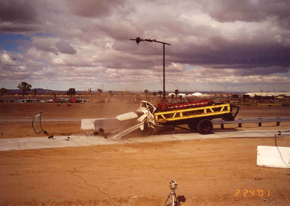 Today's barriers are capable of stopping and destroying a truck weighing up to 65,000 pounds and traveling at 50 mph.