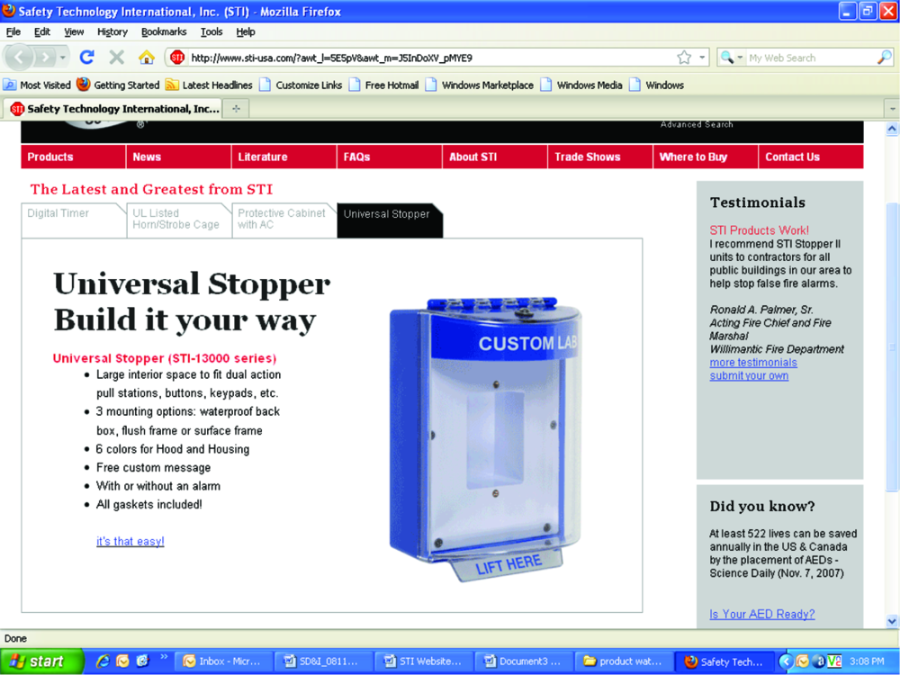 Stinewwebsiteprintscreenshot 10299562