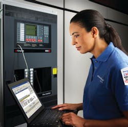 The SimplexGrinnell 4100ES (eServices) Fire Alarm System is an IP-enabled solution with Web-based technology featuring remote fire alarm system diagnostics and fast programming downloads. The SimplexGrinnell 4100ES (eServices) Fire Alarm System is an IP-enabled solution with Web-based technology featuring remote fire alarm system diagnostics and fast programming downloads.