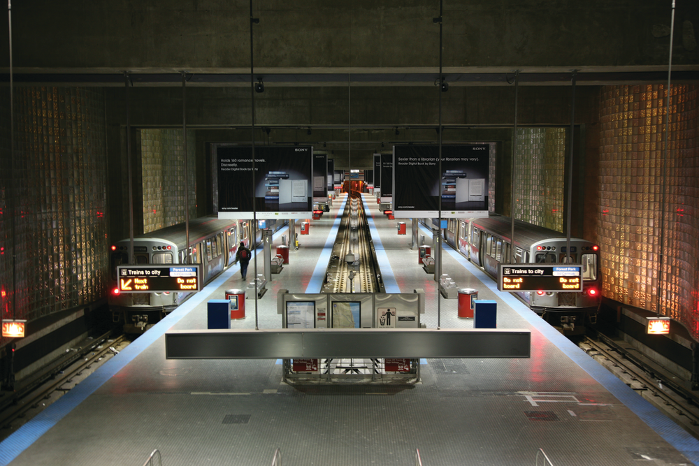 The O&rsquo;Hare Airport station is one of the major platforms within the Chicago Transit Authority system where Talk-a-Phone emergency phones have been strategically placed.