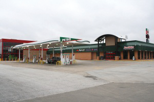 Iowa 80 Group's Joplin 44 Petro truck stop experienced eight expansions and remodels over the past 20+ years (with gas islands) and looks to add a Taco Bell/Pizza Hut Express, custom vinyl and embroidery shop and more.