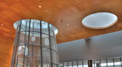 The atrium of the building was built for light-letting and also can convert into an emergency room in the event of a catastrophe.