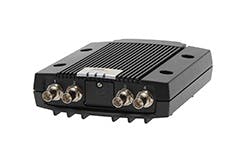The field-hardened AXIS Q7424-R Video Encoder is ideal for city surveillance and transportation environments where vibration, electrical peaks and extreme temperatures are common issues. The field-hardened AXIS Q7424-R Video Encoder is ideal for city surveillance and transportation environments where vibration, electrical peaks and extreme temperatures are common issues.