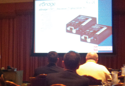 Altronix showcases the eBridge product line, which allows Ethernet communications over existing coaxial cabling.