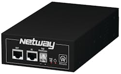 The NetWay1E PoE Midspan Injector.