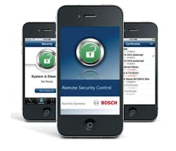 Bosch&apos;s Remote Security Control App.