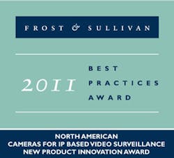 Arecont Vision has been honored with Frost &amp; Sullivan&apos;s 2011 North American New Product Innovation Award in Cameras for IP-based video surveillance.