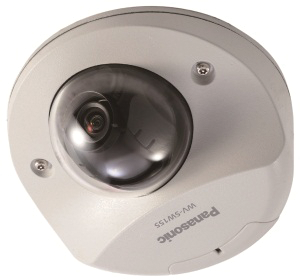 Panasonic's WV-SW155 outdoor compact dome camera.
