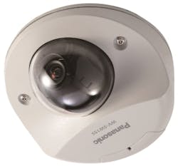 Panasonic&apos;s WV-SW155 outdoor compact dome camera.