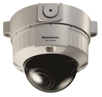 Panasonic's WV-SW559 i-PRO Super Dynamic Full HD Vandal Resistant Dome Network Camera.