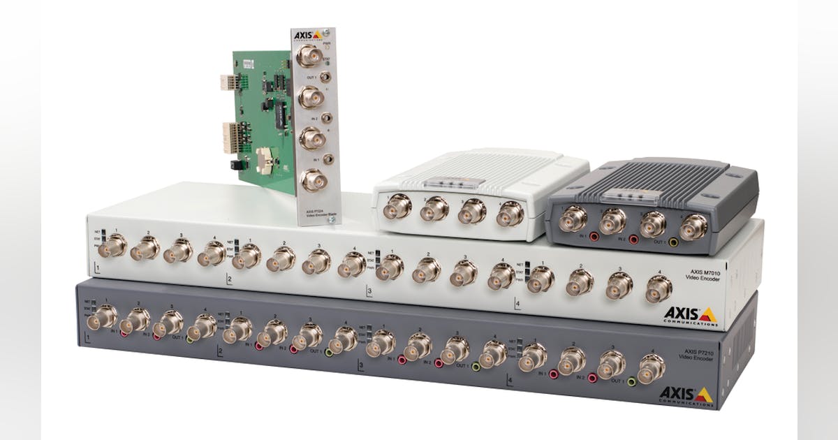 Video Encoders from Axis Communications | Security Info Watch