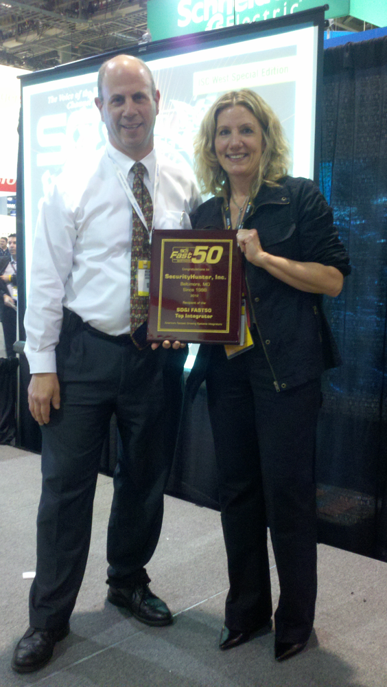 Michael S. Rogers, PSP, CPP and CEO of Securityhunter accepted the firm's award for top ranking the 2012 SD&I Fast50.