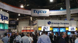 A view of the Tyco Security Products booth at ISC West 2012. The company is one of many on the leading edge of innovation in alarm technology.