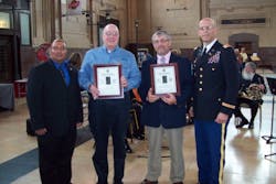 From l-r: Sham Chughtai, State of Missouri Veterans Program Coordinator; Sidney Gardner, Kansas City Power and Light Company; Jeff Faudere, District Recruiter, AlliedBarton Security Services; Lt Colonel Alan Rohlfing, Director, Show-Me Heroes Program. From l-r: Sham Chughtai, State of Missouri Veterans Program Coordinator; Sidney Gardner, Kansas City Power and Light Company; Jeff Faudere, District Recruiter, AlliedBarton Security Services; Lt Colonel Alan Rohlfing, Director, Show-Me Heroes Program.