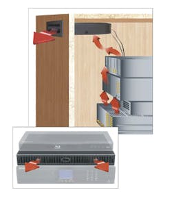 Middle Atlantic Products&rsquo; 50 CFM Cabinet Cooler, 50 CFM Component Cooler