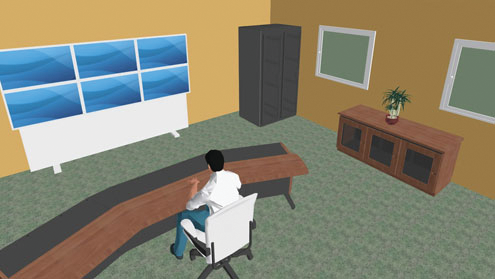 A screenshot of Middle Atlantic Products' Designer 4.0 layout software.