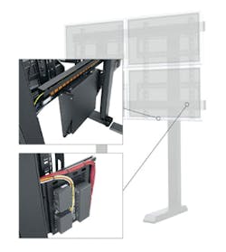Middle Atlantic Products' new VisionFrame Vertical Multi-Mount Panel and Vertical Panel Mount. Middle Atlantic Products' new VisionFrame Vertical Multi-Mount Panel and Vertical Panel Mount.