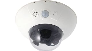 Mobotix unveiled numerous new products, such as this D14D DualDome camera, at its National Partner Conference in Fort Lauderdale, Fla., this week.