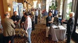 Exhibitors line the halls at PSA-TEC 2011, when the group returned to its home base in Westminster, Colo.