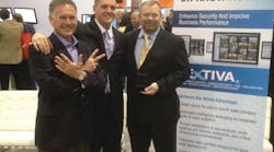 X7 Systems Integration, Fairfax, Va., ranked No. 9 in the SD&I Fast50 this year and No. 5 in the program last year. The company also received the Verint Partner Excellence award for 2011, presented at ISC West 2012 in Las Vegas. From left to right: Steve Foley, senior vice president of Verint; Derek Radoski, vice president of X7; and David Taylor, chief executive officer of X7. X7 Systems Integration, Fairfax, Va., ranked No. 9 in the SD&I Fast50 this year and No. 5 in the program last year. The company also received the Verint Partner Excellence award for 2011, presented at ISC West 2012 in Las Vegas. From left to right: Steve Foley, senior vice president of Verint; Derek Radoski, vice president of X7; and David Taylor, chief executive officer of X7.