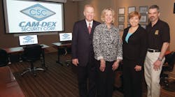 The Cam-Dex Corp. management team: John R. Krumme, president and chief executive officer; Debi Krumme, marketing and human resources director; Karen Kotzman, controller; and Jerry Moore, IT manager.